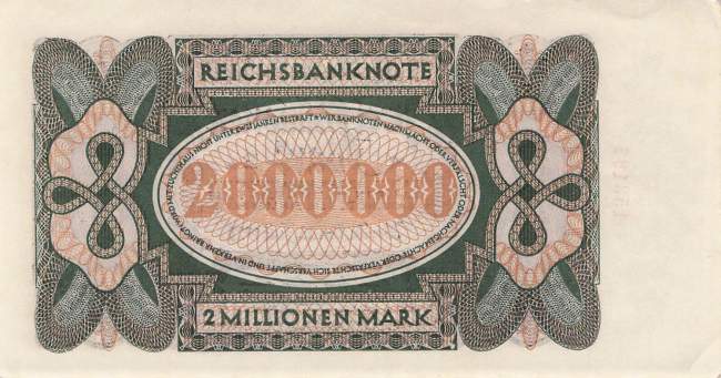 2 Millionen Mark 1923 ro.89a IA